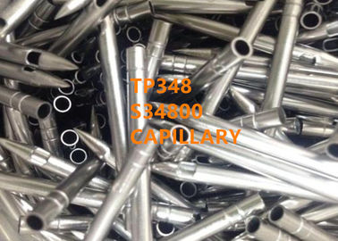 Optical Fiber Accessories TP348 / S34800 Welded Or Seamless Capillary