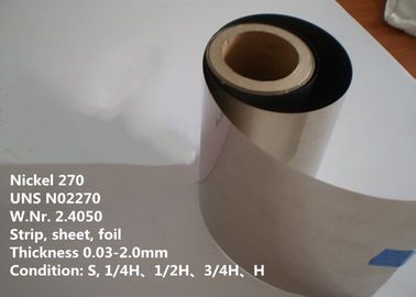 Nickel 270 / UNS N02270 High End Special Alloys Foil / Wire For Electronic Part