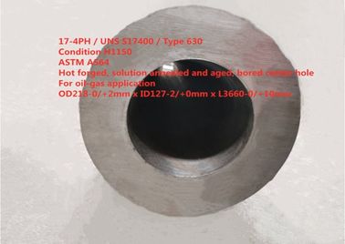 Martensitic precipitation Hardening stainless steel 17-4PH, SUS630 / S17400 thick wall thickness forged tube